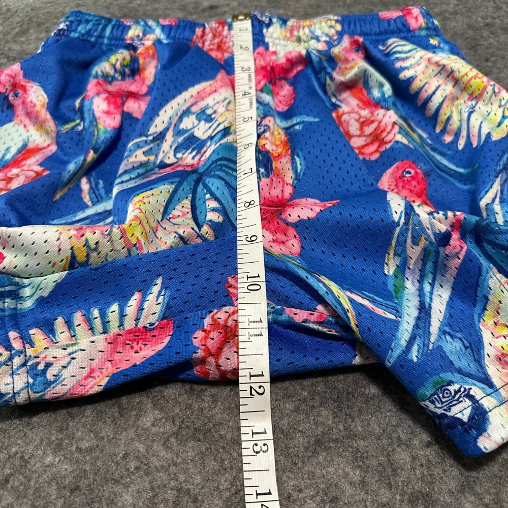 Chubbies Athletic Shorts Mens S Multicolor Parrot Mesh Activewear Preppy - Picture 9 of 13